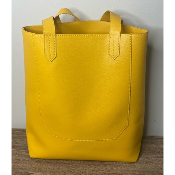 Saks Fifth Avenue Bright Yellow Tote - Picture 4 of 13